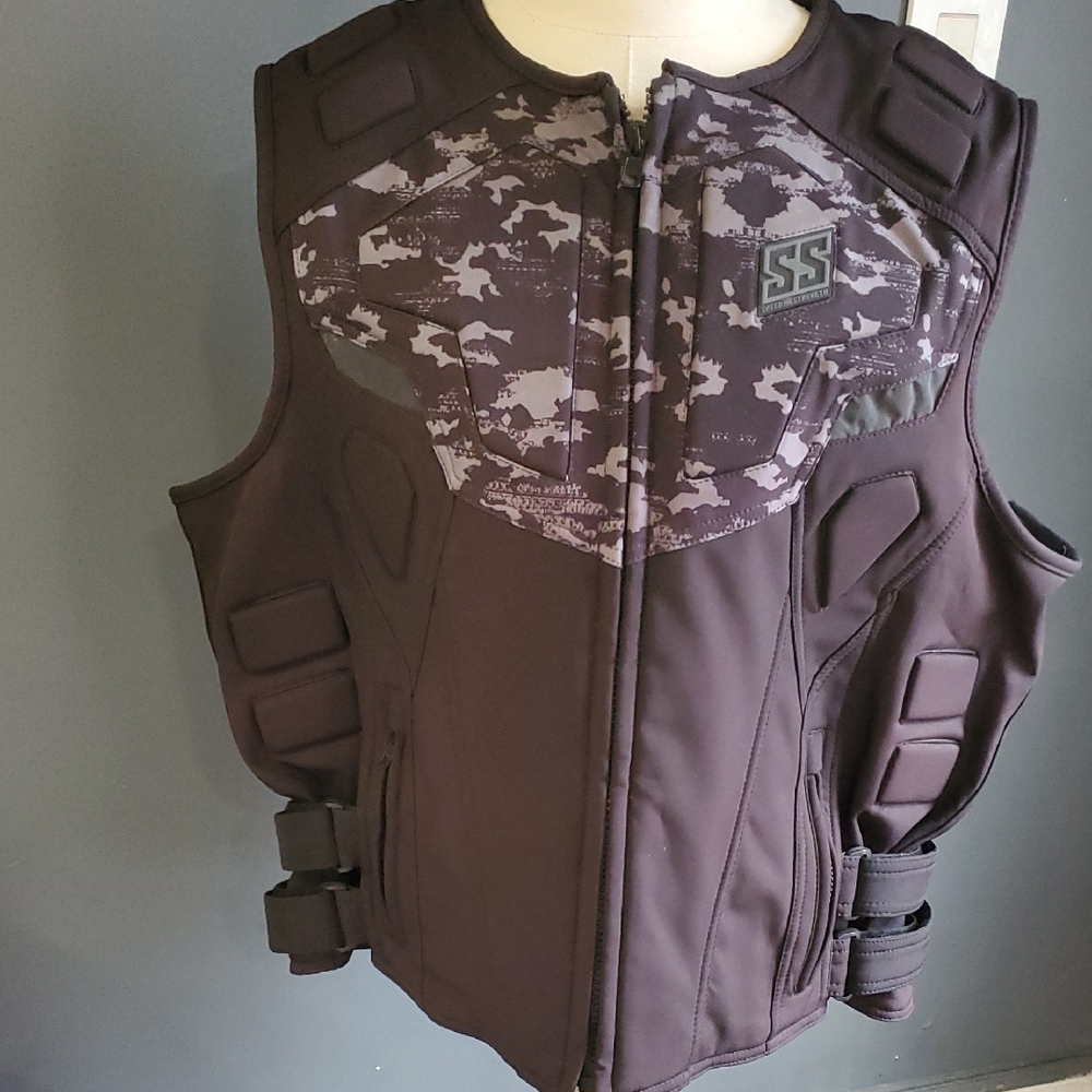 Speed & Strength Padded  Moto Black  Vest - Picture 11 of 16